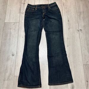 Seven7  Flare Bootcut Jeans Size 31 Dark Wash Stretch  Classic Fit Y2K Western